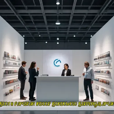 booth pameran indoor bondowoso berpengalaman